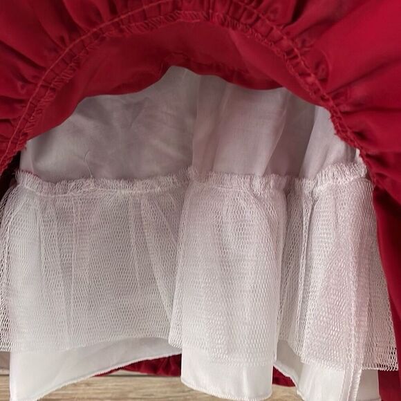 CINDERELLA Girls Baby Christmas Holiday 2 piece Red Dress with Bloomers Size 6M - Picture 4 of 6